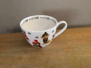 Portabello By Design Holiday Dog Cup/mug ‘let It Snow’