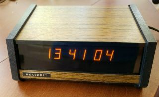 Vintage Heathkit Gc - 1005 Electronic Alarm Clock In