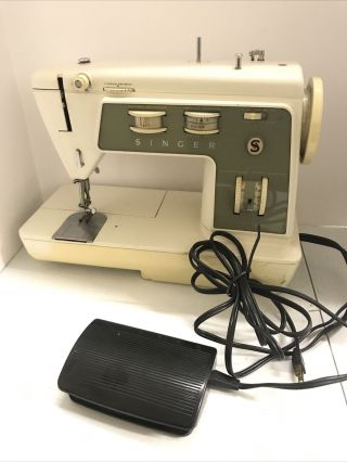 Singer Stylist Zig - Zag Sewing Machine Model 774 W/ Pedal Rare Vintage