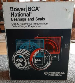 Bower Bca National Federal Mogul Bearings Seals Metal Cabinet Vintage