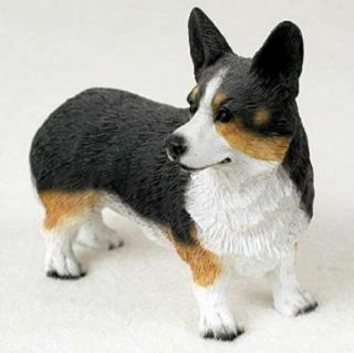West Corgi Cardigan Dog Figurine Statue Hand Painted Resin Gift Pet Lovers