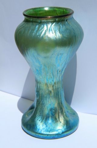 Vintage Antique Art Nouveau Loetz Glass Vase 3
