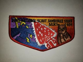 Boy Scout Oa 101 Mikanakawa 2005 National Jamboree Staff Lodge Flap