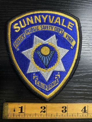 Sunnyvale Public Safety Dept.  Ca Police Patch B4