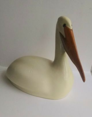 Vintage Hand Carved Pelican Signed By Artist