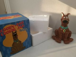 Vtg 1997 Scooby Doo Cookie Jar Hanna Barbera Warner Brothers W/ Box