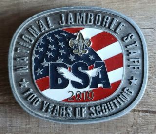 Bsa Boy Scouts Of America 2010 National Scout Jamboree Staff Belt Buckle