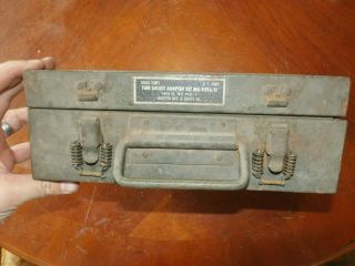 Vintage Antique US Military Army Signal Corps Tube Socket Adapter Kit MX - 949 A/U 2