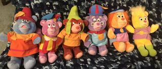 Fisher Price Disney Gummi Bears Plush Stuffed Animal Vintage 1985 Complete Set 6