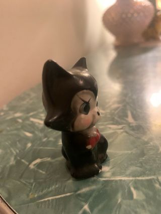 Little Vintage Arnart Red Bowtie Kitsch Retro Kitty Cat Figurine 2