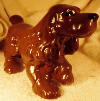 Dog Figurine Sussex Spaniel Porcelain Standing 1940 