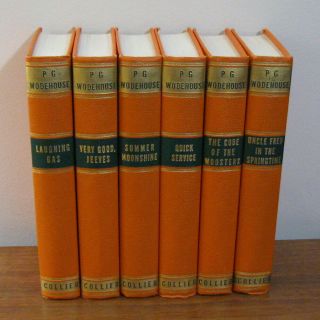 Set Of 6 Vintage P.  G.  Wodehouse Hardbound Books Very Good Jeeves 1930 
