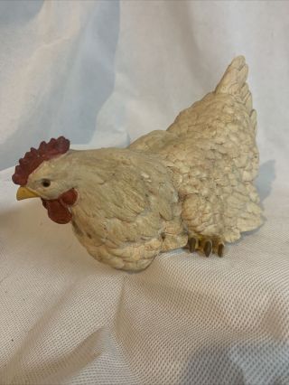 Farmhouse Rooster Chicken Hen Shelf Sitter Figurine Statue Kitchen Decor 9”