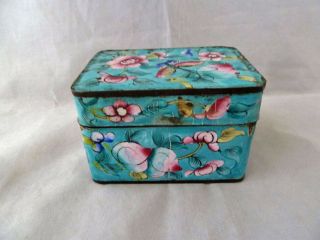 Late 19th,  Early 20thc Chinese Canton Enamel Box