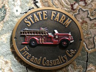 State Farm Fire And Casualty Co.  Metal Wall Medallion