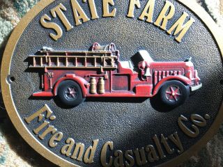 State Farm Fire and Casualty Co.  Metal Wall Medallion 2