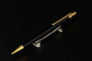 Cartier Trinity Vintage Rare Black / Gold Ballpoint Pen C52