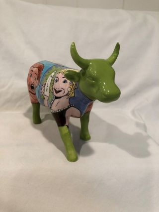 Cow Parade “lactose Intolerabull” Ceramic Cow Figurine Item 7336 Retired