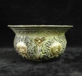 Fine Old Chinese Bronze " Jubaopen " Treasure Bowl Censer " Qianlong " Mark