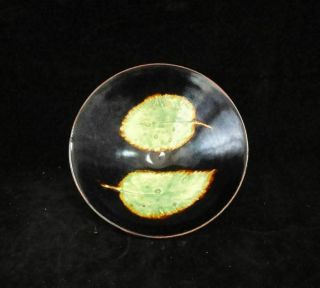 Fine Old Chinese " Jizhou " Kiln Hand Painting Leaves Black Glaze Porcelain Bowl