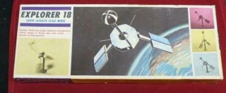 Rare Vintage Hawk Explorer 18 Nasa Satellite Kit Complete