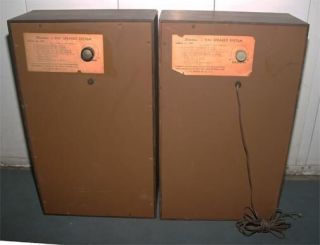 Vintage Pair Silvertone 3 way speaker system model 7429 Jensen drivers 3