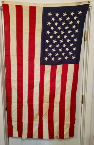 Defiance Usa 50 Star American Flag 3x5 (34 " X60 ") 100 Cotton Bunting Pre - Owned