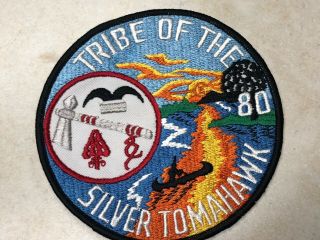 Oa Lodge 80 Silver Tomahawk Jacket Patch
