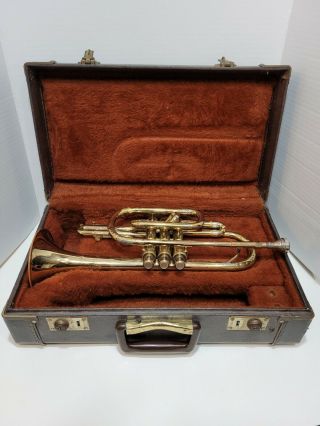 Vintage Olds Ambassador Cornet Trumpet Fullerton Calif S A 11714 Olds 7c