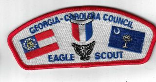 Georgia Carolina Council Sap Sa - 25 Bsa Eagle Scout Red Bdr.  ($50 - 60) [ga - 149]