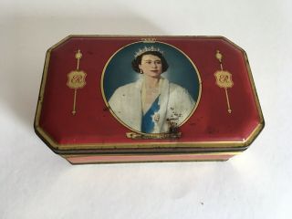Queen Elizabeth Coronation 1953 Tin Bensons English Toffee Favourites