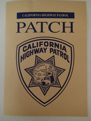 Ca California Highway Patrol Officer Patch /