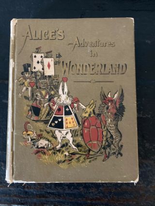 Vintage Old Alice’s Adventures In Wonderland Book Rare