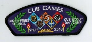 Boy Scout Three Fires Council Cub Scout Day Camp 2016 Staff Csp