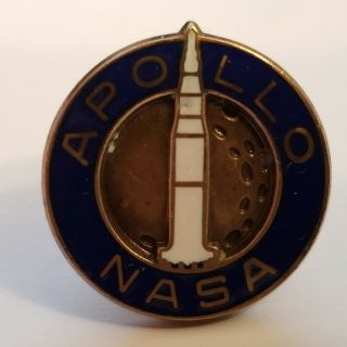 Vintage Apollo Nasa Pin - Crest Craft - Produced For The Apollo 11 Mission 1969