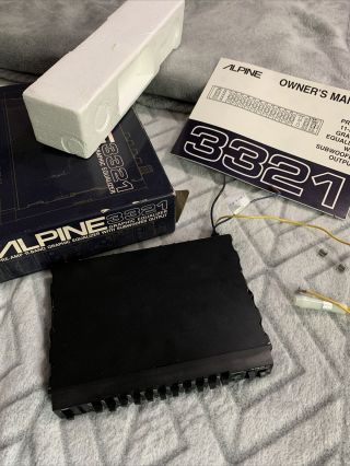 Vintage Alpine 3321 11 Band Graphic Eq W/crossover /sub For Repair Or Parts