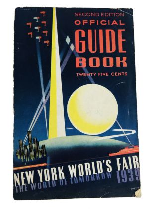 Vintage 1939 York World’s Fair Guide Book Second Edition