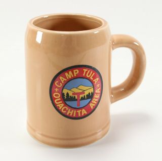 Vintage Camp Tula Ouachita Area Council Boy Scouts Of America Coffee Mug Stein