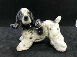 Vintage Cocker Spaniel Dog Figurine Porcelain Norleans Japan