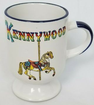 Kennywood Amusement Park Pittsburgh Pa Carousel Horse Pedestal Coffee Mug Cup