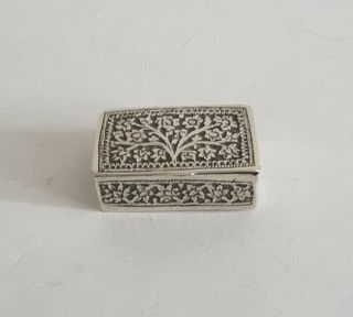 , Small Antique Indian Solid Silver (un Mk 