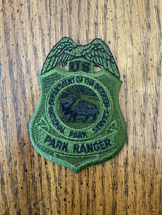 Us Interior National Park Service Ranger Patch Fish Game Warden Police Green Dnr
