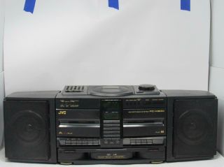 Vintage Jvc Pc - X500 Am/fm Cassette Cd Boombox Great