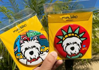 Westie Magnets West Highland Terrier Dog Nyc Christmas Gift 2 Set 3” Marc Tetro