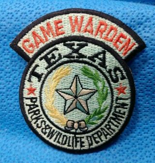 Vintage Texas Game Warden Patch Obsolete Parks And Wildlife Department