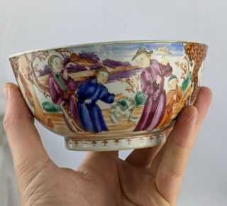 Chinese Antique Qianlong Period Mandarin Bowl 18th Century Fine - Qing