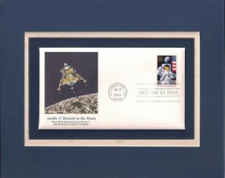 Apollo 11 - Moon Landing - Frameable Postage Stamp Art - 0475