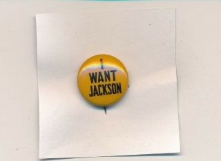 1938 Howard Jackson For Governor 3/4 " Cello Maryland Md Campaign Button