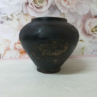 Very Old Antique Ancient Clay Vessel - Rustic Bowl - Antique Clay Pitcher - Pott