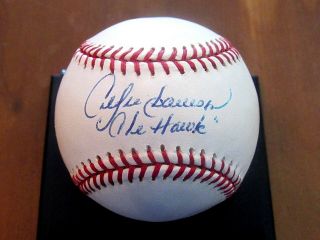 ANDRE DAWSON THE HAWK EXPOS CUBS HOF SIGNED AUTO VINTAGE BASEBALL JSA AUTHENTIC 3